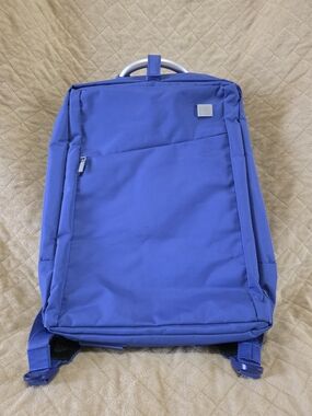 Lexon Airline Perrywinkle Laptop Carryon Backpack with Minimal Design